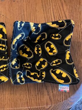 Handmade Bowl Cozie, Reversible, Batman, Set of 2
